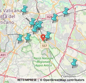 Mappa Via A, 00178 Roma RM, Italia (3.94455)