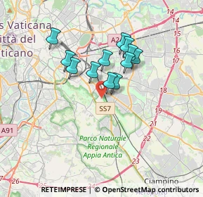 Mappa Via A, 00178 Roma RM, Italia (2.84917)