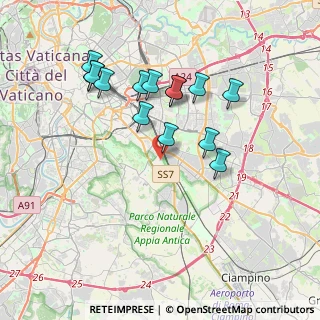 Mappa Via di Torre Branca, 00178 Roma RM, Italia (3.68929)
