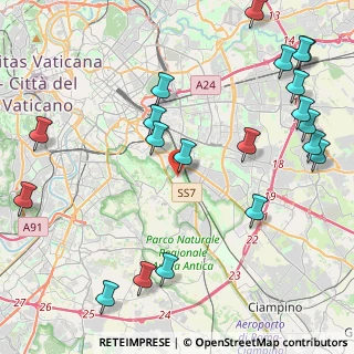 Mappa Via Anicio Olibrio, 00178 Roma RM, Italia (5.9165)