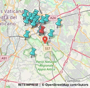 Mappa Via Anicio Olibrio, 00178 Roma RM, Italia (3.84889)