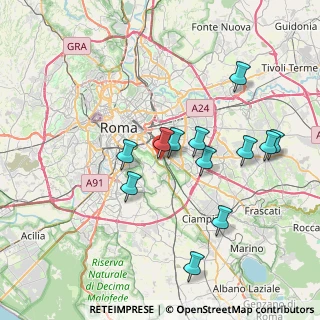 Mappa Via Anicio Olibrio, 00178 Roma RM, Italia (7.58333)