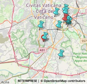 Mappa Via Domenico Lupatelli, 00149 Roma RM, Italia (4.50727)