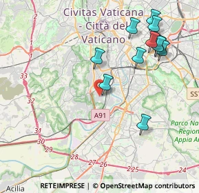 Mappa Via Pietro Frattini, 00149 Roma RM, Italia (4.70636)