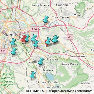 Mappa Via Mottola, 00133 Roma RM, Italia (7.84667)