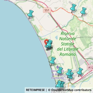 Mappa Via Bonaria, 00054 Fiumicino RM, Italia (6.6525)