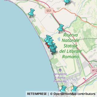 Mappa Via Bonaria, 00054 Fiumicino RM, Italia (4.68154)