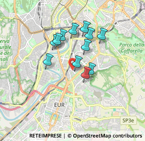 Mappa Facoltà di Economia, 00145 Roma RM, Italia (1.42417)