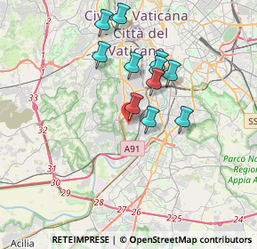 Mappa Via dell'Imbrecciato, 00149 Roma RM, Italia (3.23909)