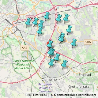 Mappa Via Enrico Ferri, 00173 Roma RM, Italia (3.59294)