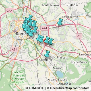 Mappa Via Enrico Ferri, 00173 Roma RM, Italia (7.12875)