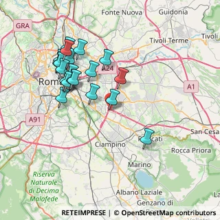 Mappa Via Enrico Ferri, 00173 Roma RM, Italia (8.0085)