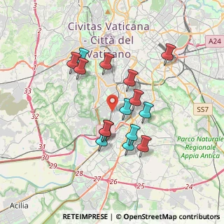 Mappa Via Villa Bonelli, 00146 Roma RM, Italia (3.26333)