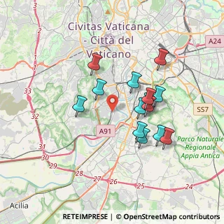 Mappa Via Villa Bonelli, 00146 Roma RM, Italia (3.25286)