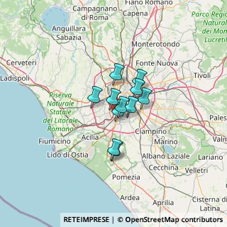Mappa Via Villa Bonelli, 00146 Roma RM, Italia (7.73909)