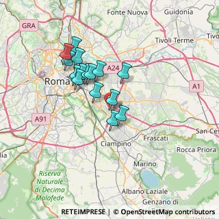 Mappa Via Edoardo Martini, 00173 Roma RM, Italia (6.07)
