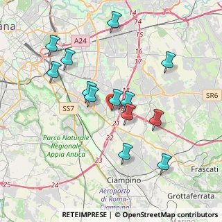 Mappa Via Edoardo Martini, 00173 Roma RM, Italia (3.91385)