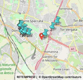 Mappa Via Edoardo Martini, 00100 Roma RM, Italia (1.86538)