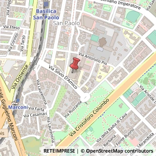 Mappa Via Silvio D'Amico, 77, 00145 Roma, Roma (Lazio)