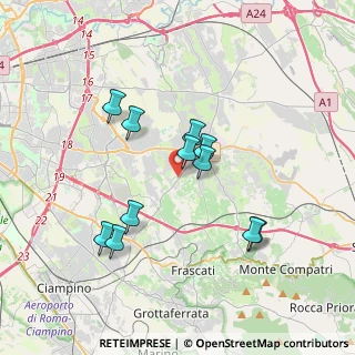 Mappa Via di Vermicino, 00133 Frascati RM, Italia (3.39909)