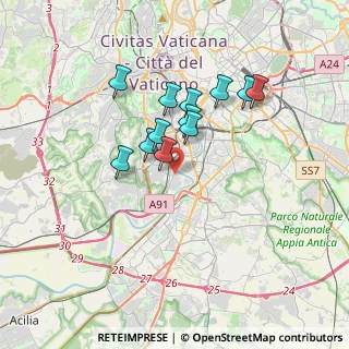 Mappa Via Pescia, 00146 Roma RM, Italia (2.94833)
