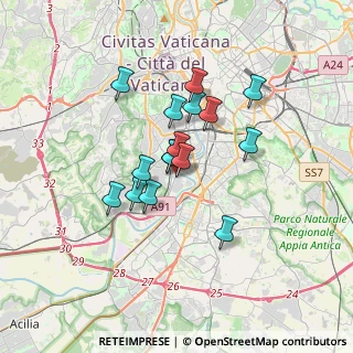 Mappa Via Pescia, 00146 Roma RM, Italia (2.70375)