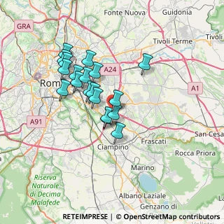 Mappa Via Enrico Ferri, 00137 Roma RM, Italia (6.16263)