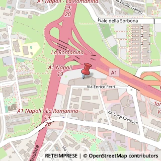 Mappa Via Enrico Ferri, 8, 00173 Roma, Roma (Lazio)