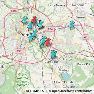 Mappa Via Riccardo Guruzian, 00173 Roma RM, Italia (6.89533)