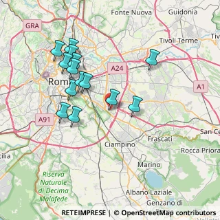 Mappa Via Riccardo Guruzian, 00173 Roma RM, Italia (7.62929)