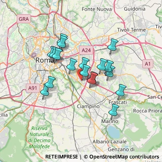 Mappa Via Riccardo Guruzian, 00173 Roma RM, Italia (6.25278)