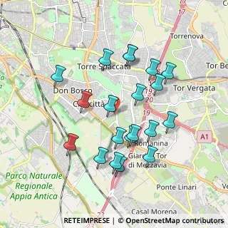 Mappa Via Riccardo Guruzian, 00173 Roma RM, Italia (1.8745)