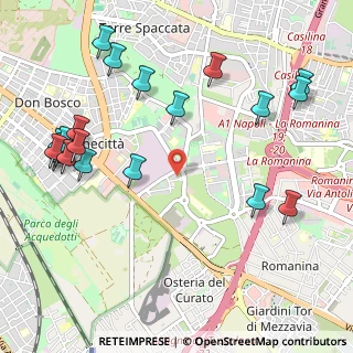 Mappa Via Riccardo Guruzian, 00173 Roma RM, Italia (1.3875)