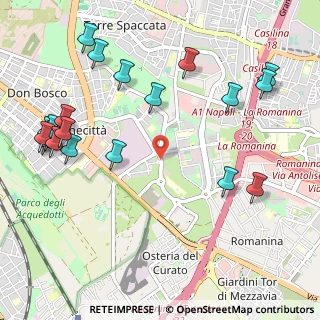 Mappa Via Walter Procaccini, 00173 Roma RM, Italia (1.4175)