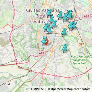 Mappa Via Pian Due Torri, 00146 Roma RM, Italia (4.65133)