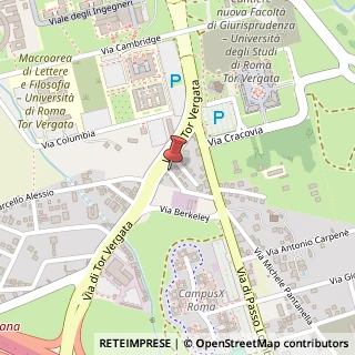 Mappa Via Evaristo Garroni,  6, 00133 Roma, Roma (Lazio)