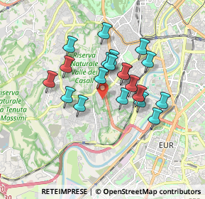 Mappa Via Alberese, 00149 Roma RM, Italia (1.502)