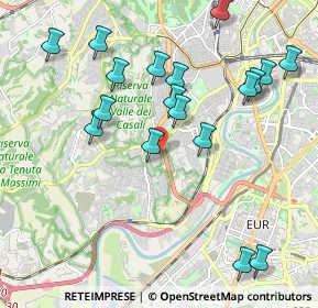 Mappa Via Alberese, 00149 Roma RM, Italia (2.33167)