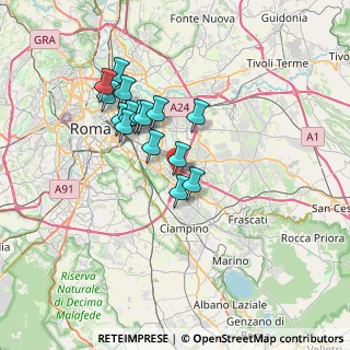 Mappa Via Pietro Marchisio, 00173 Roma RM, Italia (6.154)