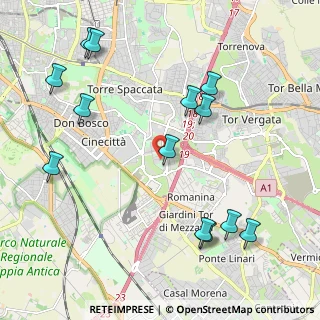 Mappa Via Pietro Marchisio, 00173 Roma RM, Italia (2.59615)