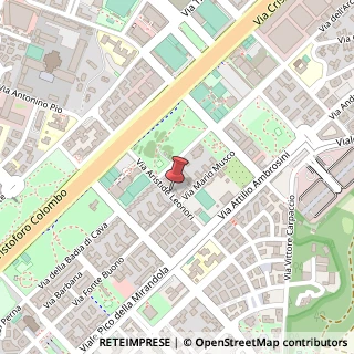 Mappa Via Aristide Leonori, 29, 00147 Roma, Roma (Lazio)