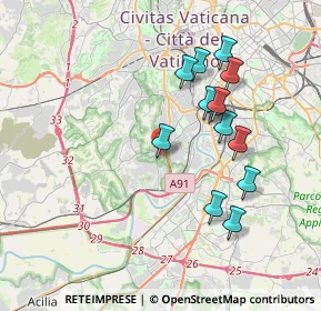 Mappa Via S. Pantaleo Campano, 00149 Roma RM, Italia (3.71154)