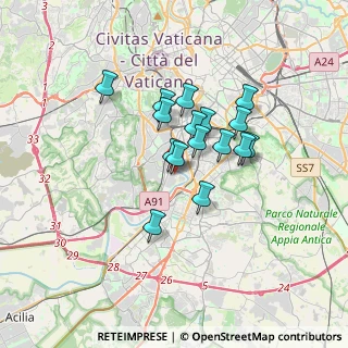 Mappa Lungotevere della Magliana, 00146 Roma RM, Italia (2.67438)