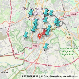 Mappa Lungotevere della Magliana, 00146 Roma RM, Italia (3.69688)