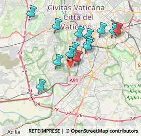 Mappa Via Enrico Medi, 00149 Roma RM, Italia (3.53357)