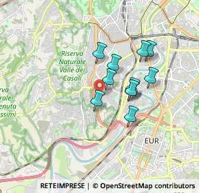 Mappa Via Enrico Medi, 00149 Roma RM, Italia (1.39091)