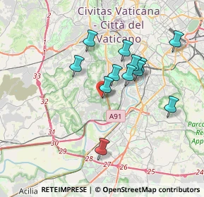 Mappa Via Lamporecchio, 00149 Roma RM, Italia (3.32083)