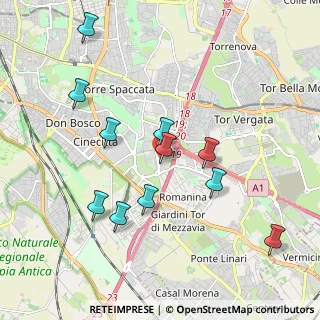 Mappa Via Terzilio Cardinali, 00173 Roma RM, Italia (2.07273)