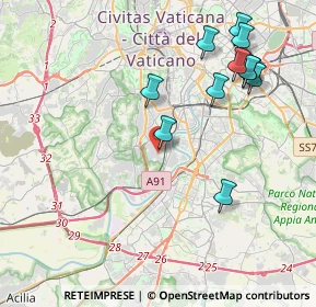 Mappa Via Enrico Mizzi, 00149 Roma RM, Italia (4.66182)