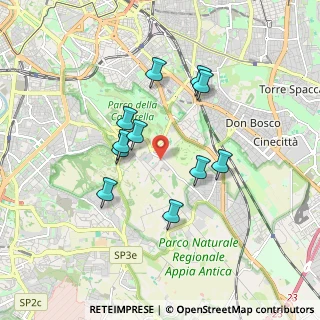 Mappa Via Caetana, 00178 Roma RM, Italia (1.61727)